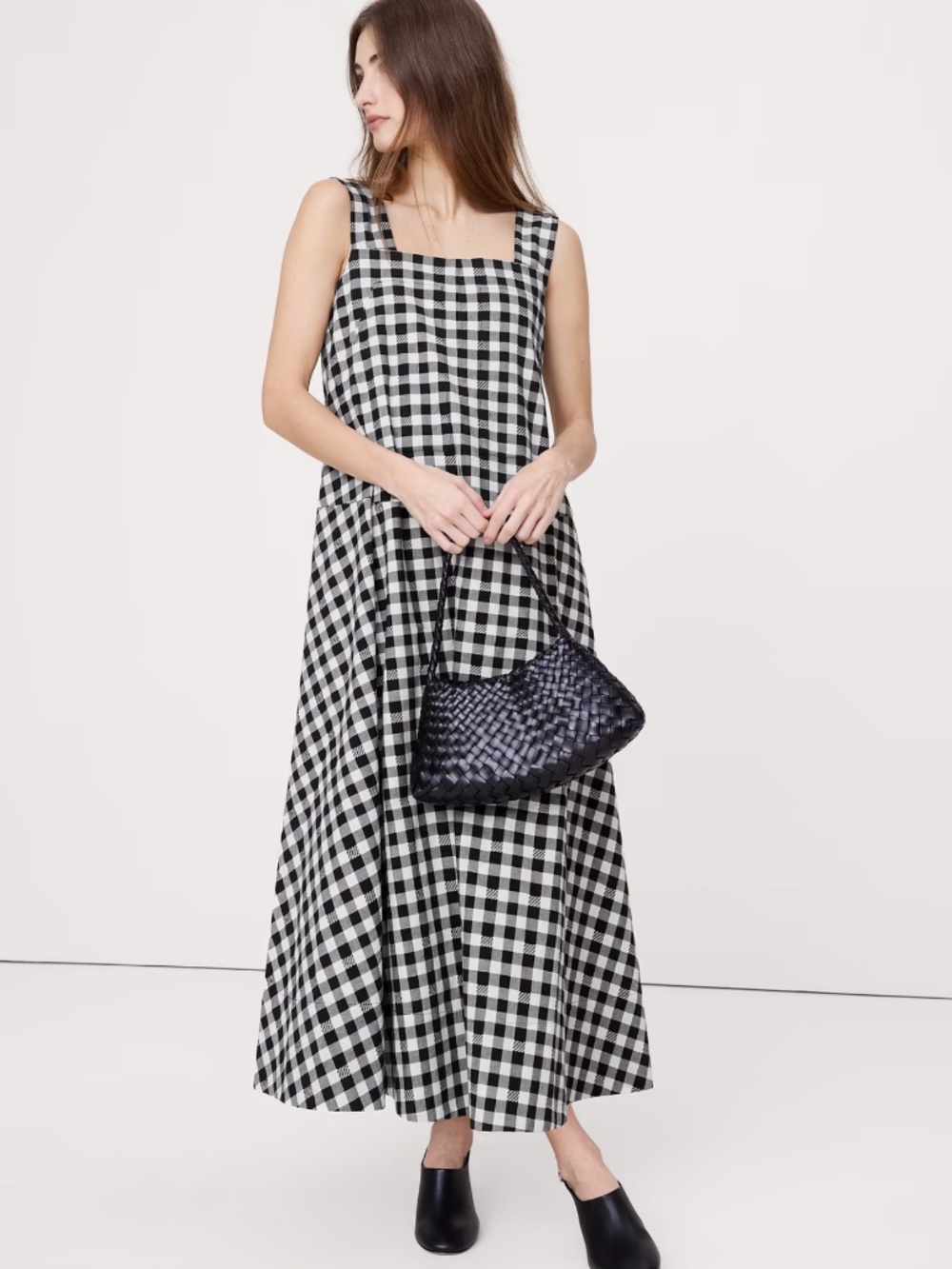 Banana Republic Square Neck Apron Midi Dress - Picture 4 of 6